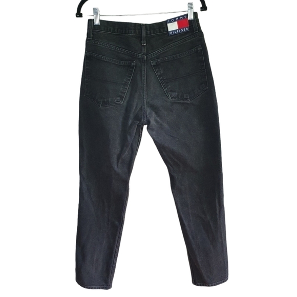 TOMMY‎ HILFIGER Jeans Vintage 90's 100% Cotton Black Wash Size 9 - Picture 1 of 15